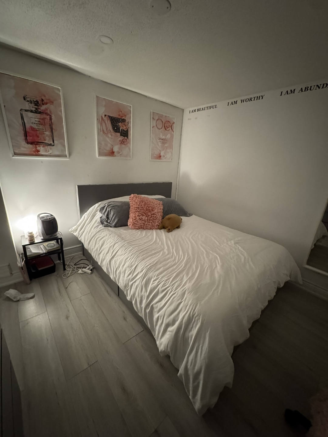 IKEA MALM queen Grey Bed Frame with Drawers - photo 2