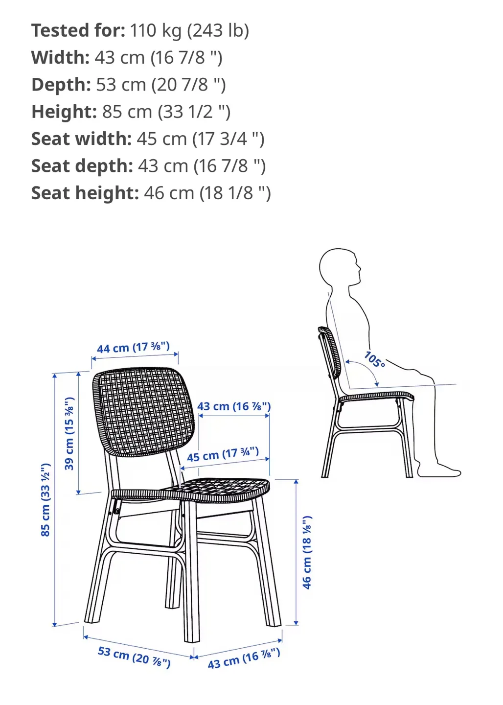 Pair of Woven Rattan Dining Chairs image indicator(2)