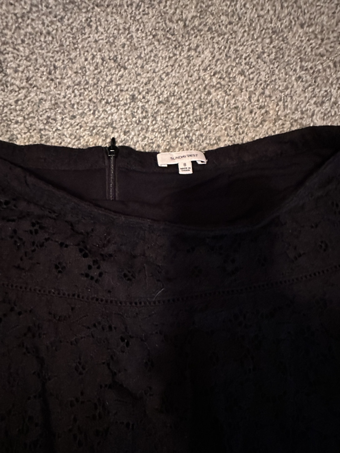New with Tag Aritzia Black Lace Mini Skirt Size 8 - photo 3