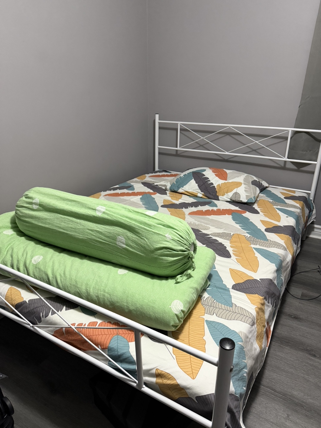 White Metal Queen Bed Frame