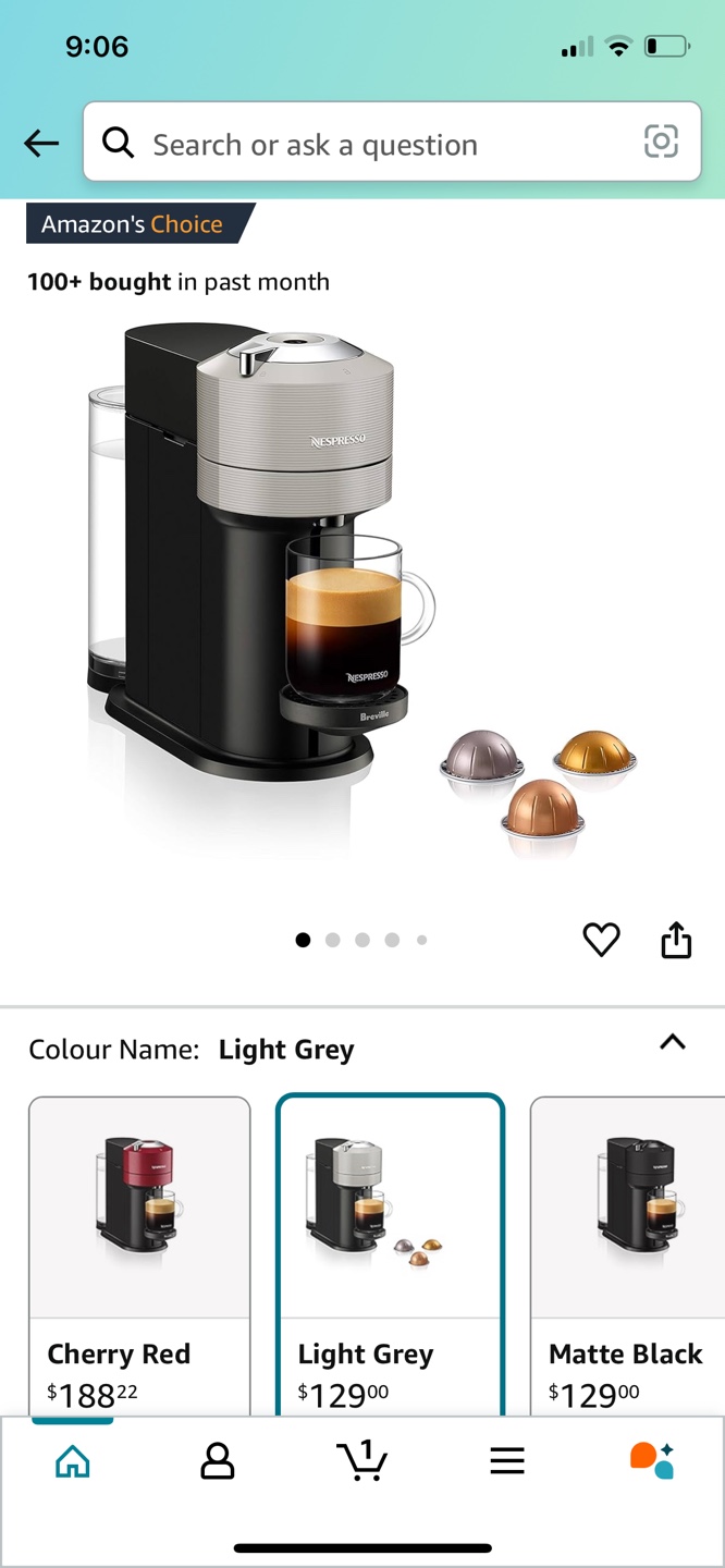Brand new - Nespresso Vertuo Next Coffee and Espresso Machine)