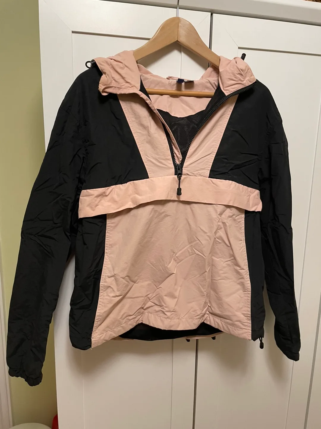 H&M Pink and Black Windbreaker Jacket thumbnail