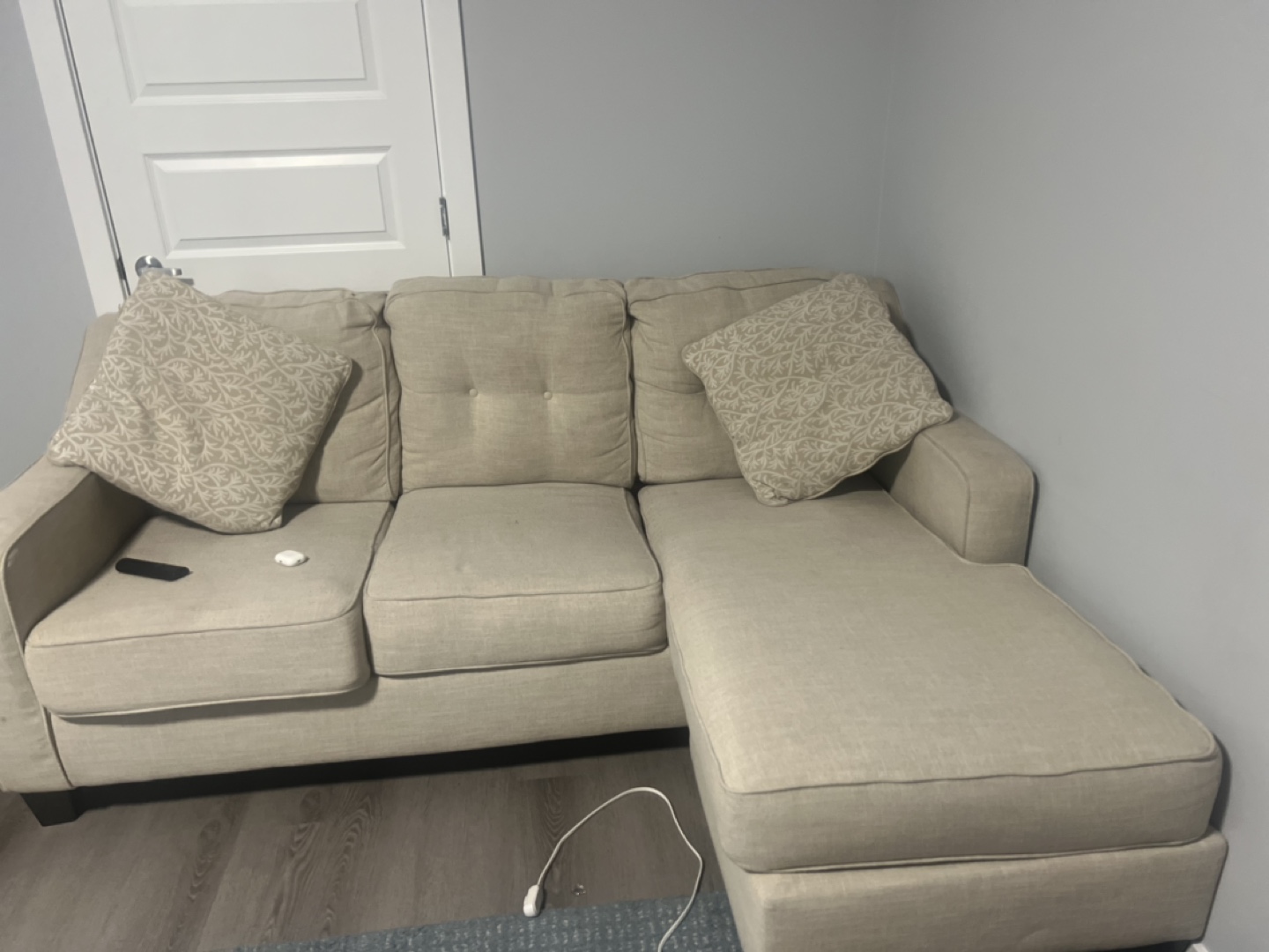 Beige Sectional Sofa - photo 3