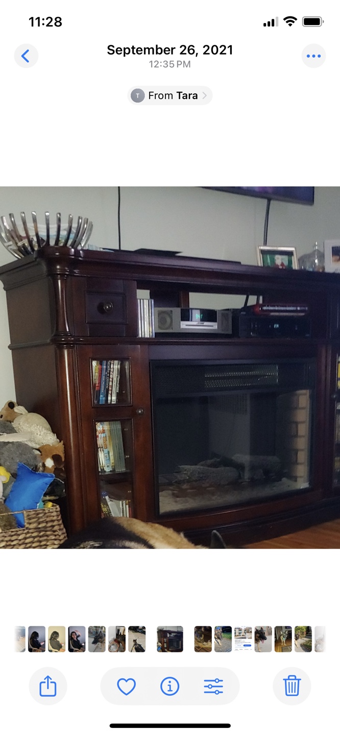 Entertainment Center with Electric Fireplace - photo 2