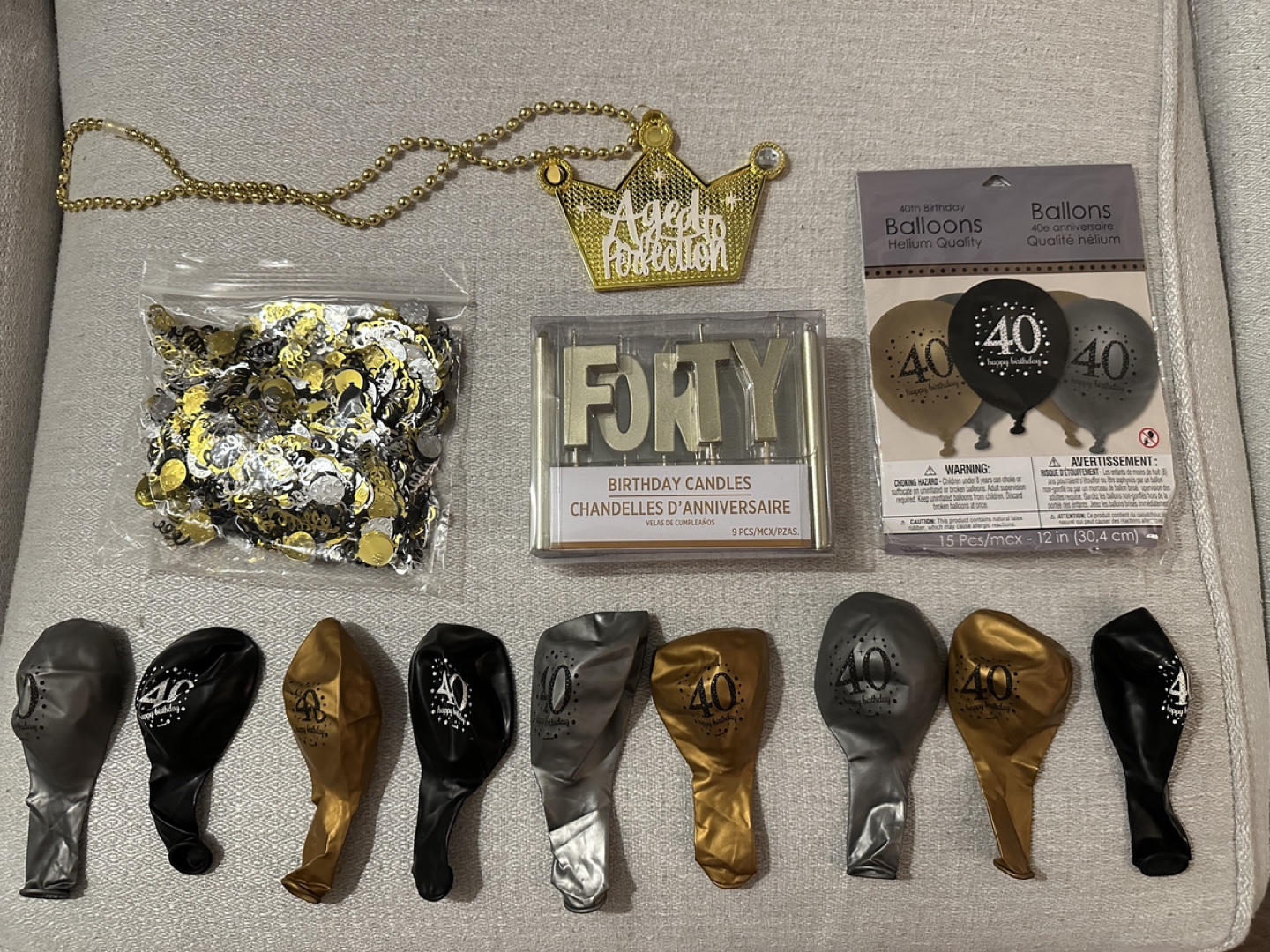 Free 40th Birthday Party Supplies Bundle
