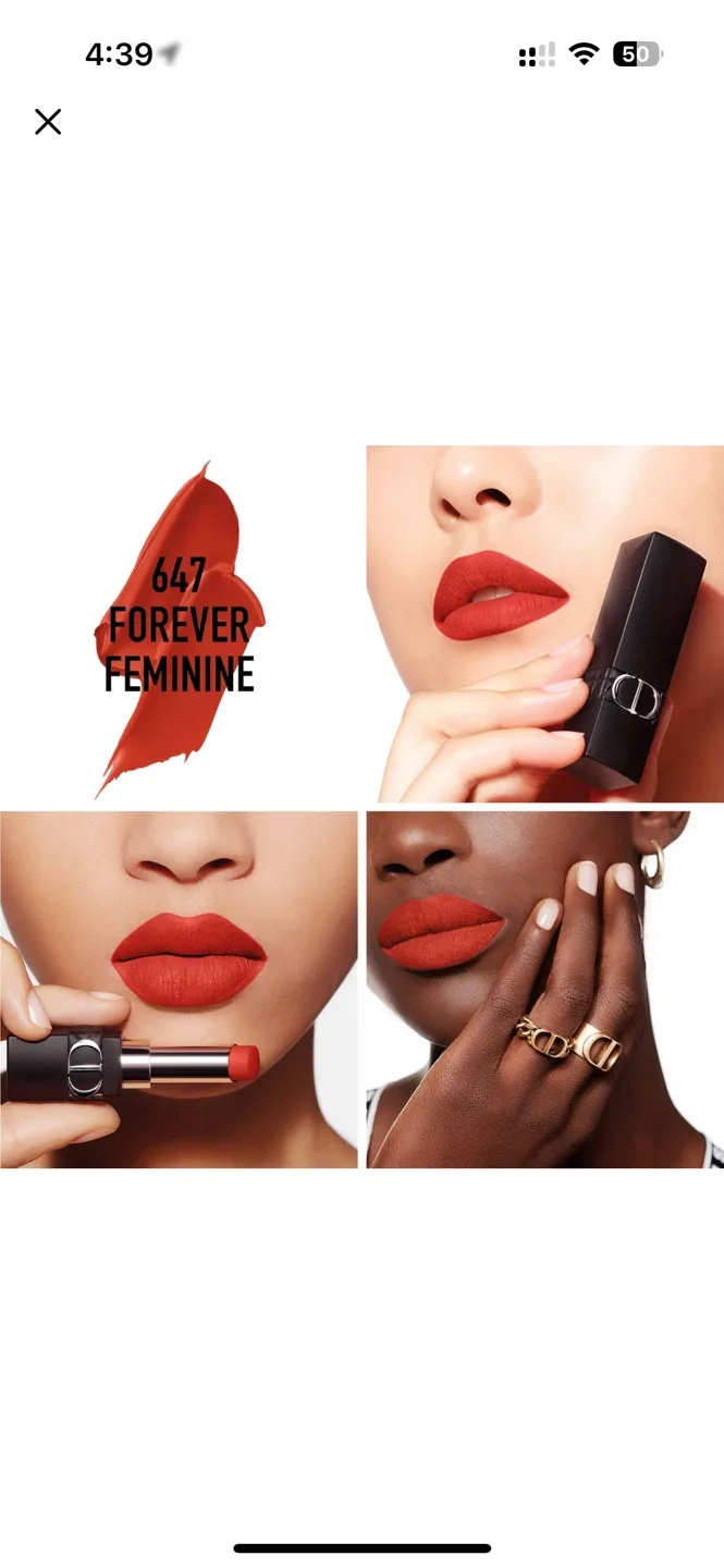 Dior Rouge Dior Forever Lipstick 647 Forever Feminine image indicator(2)