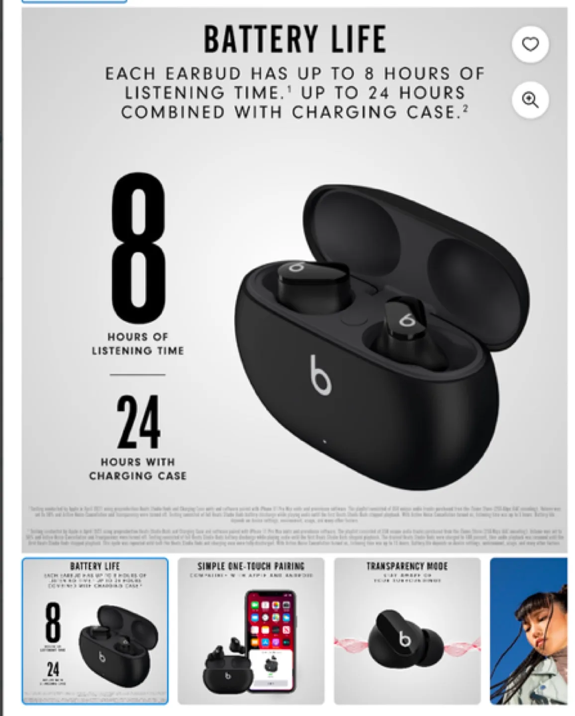 Beats Studio Buds - Black image indicator(2)