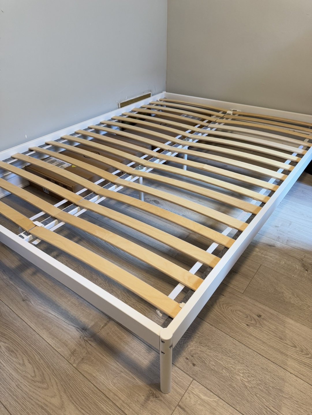 IKEA VEVELSTAD White Bed Frame