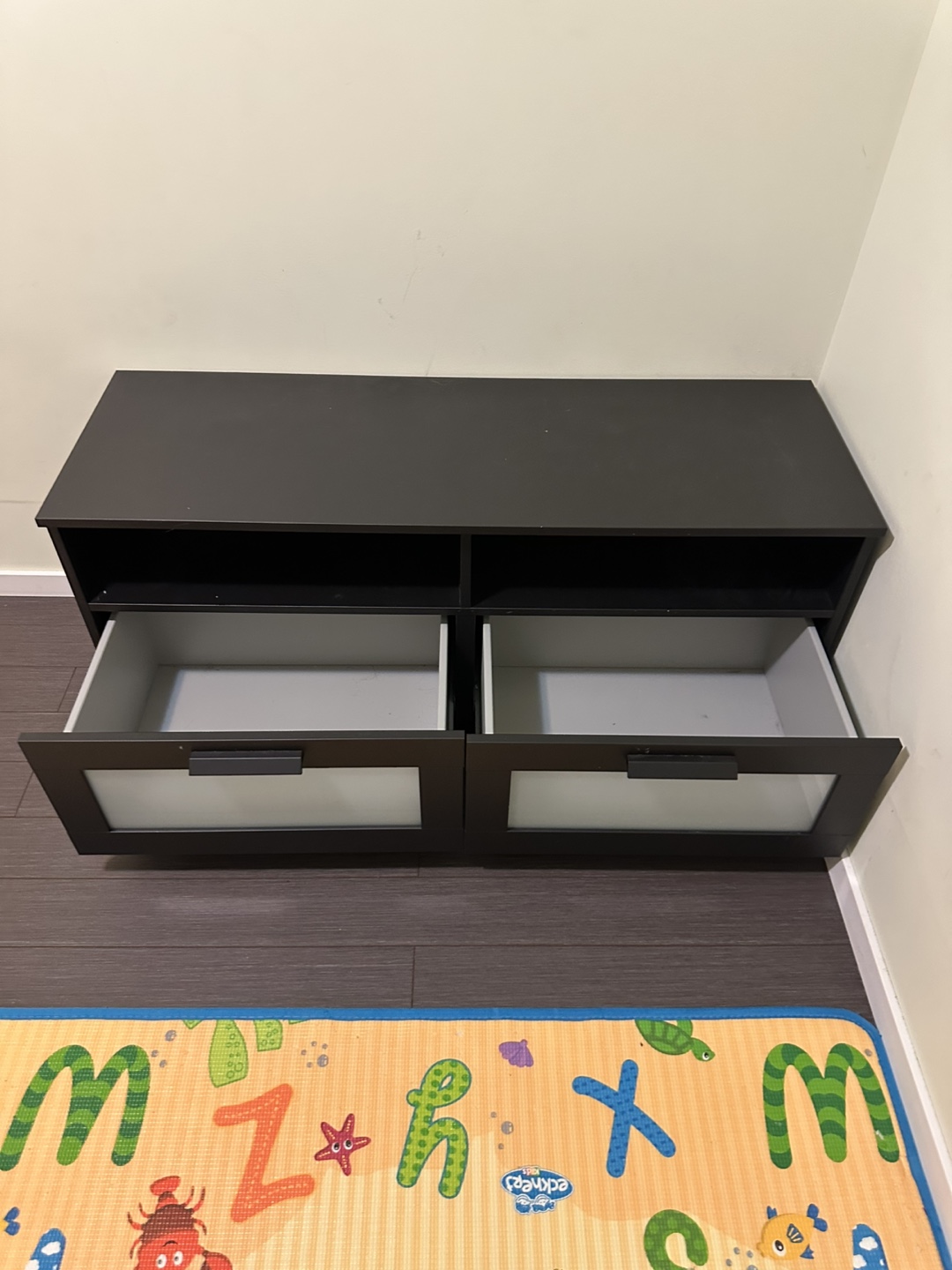 IKEA HEMNES Black-Brown 2-Drawer Media Storage - photo 2