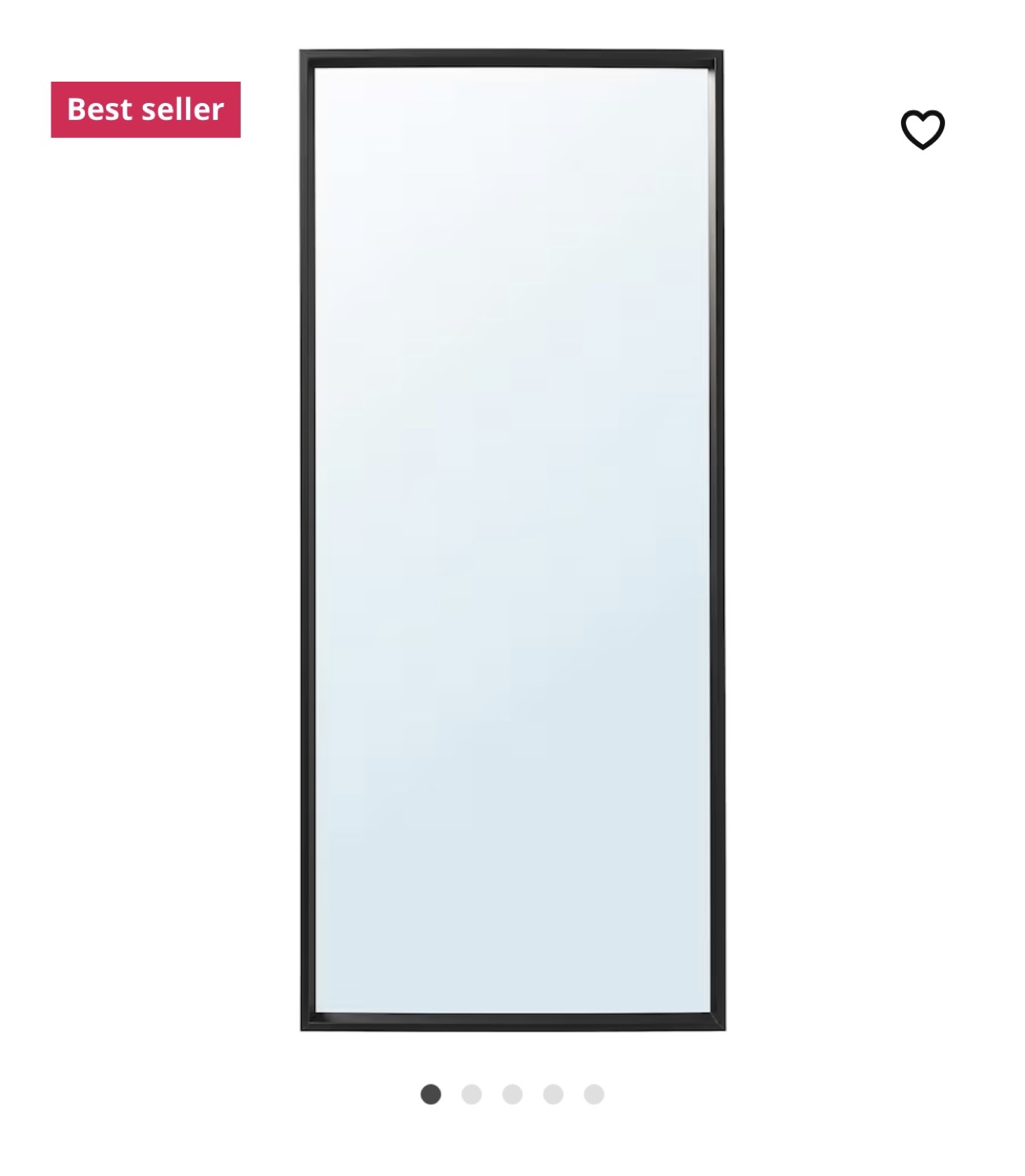 IKEA like NEW Full Length Mirror with Black Frame