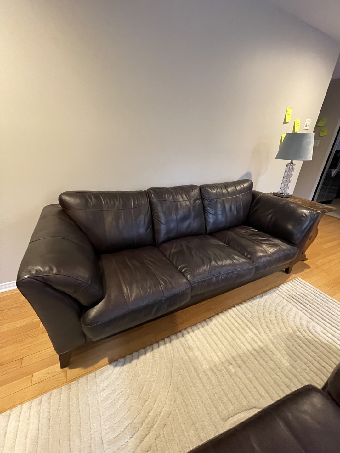 Brown Leather Sofa