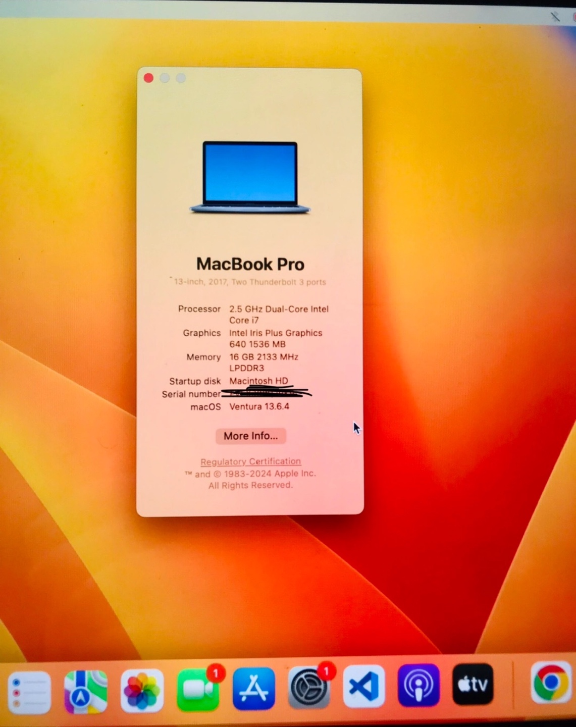 MacBook Pro 13-inches 16 GB RAM 512 GB SSD - photo 4