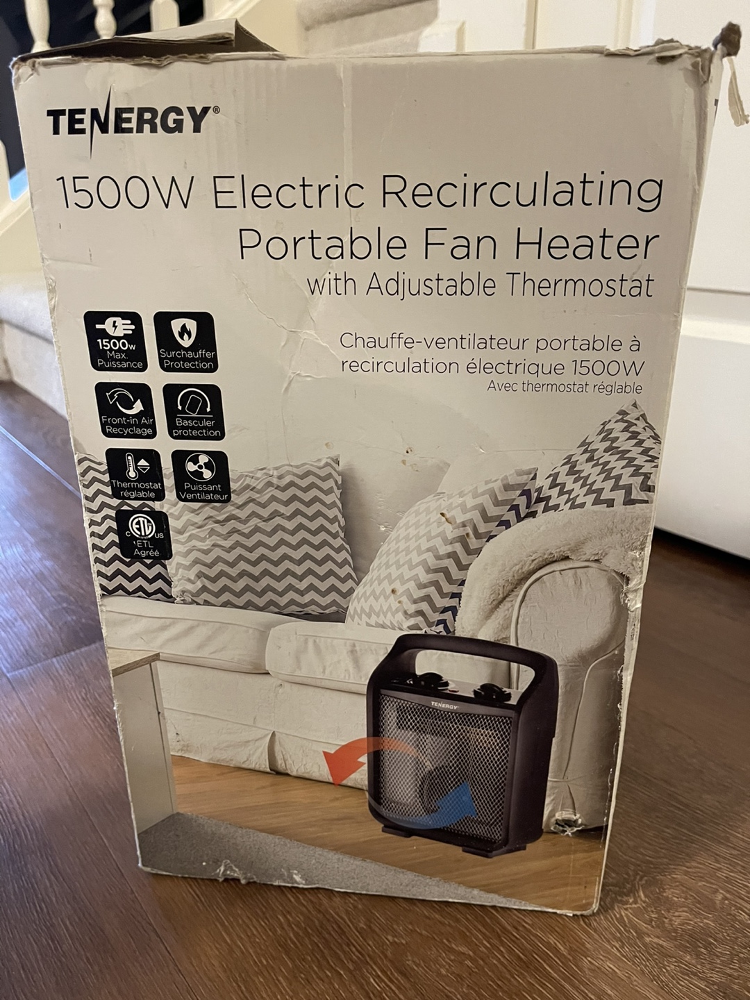 1500W Electric Portable Fan Heater - photo 3