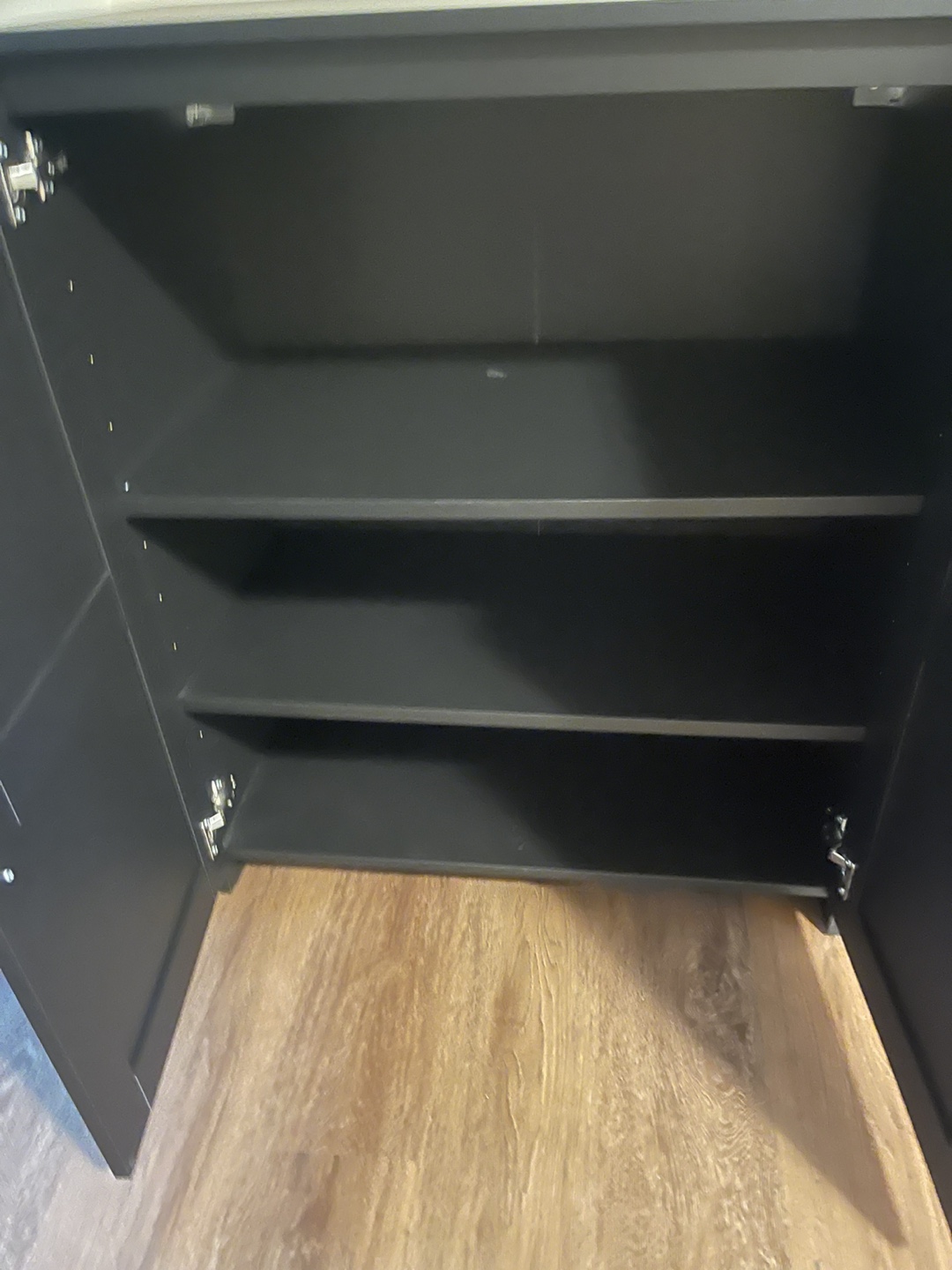 IKEA Black Storage Cabinet 36" x 30" - photo 2