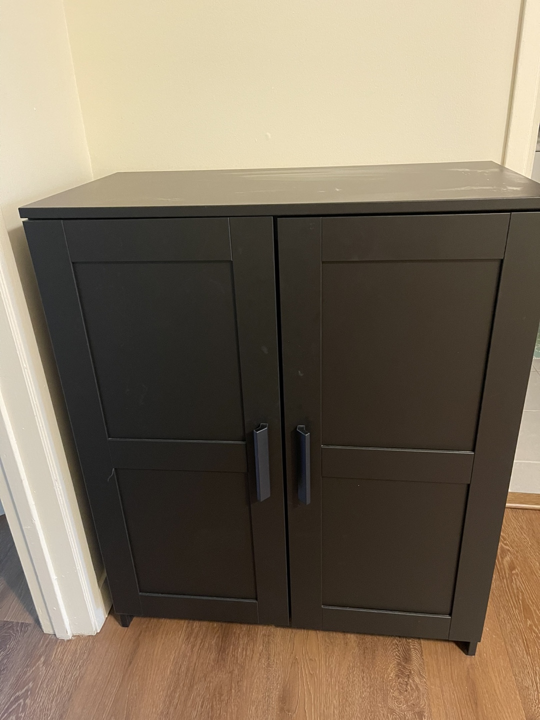 IKEA Black Storage Cabinet 36" x 30"
