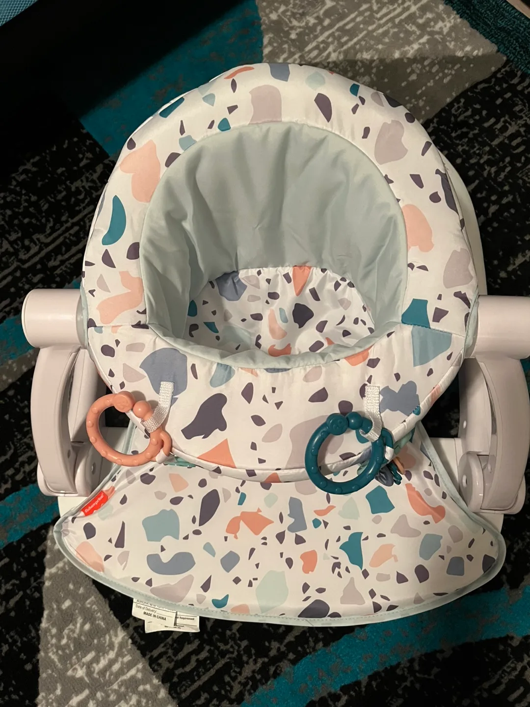 🥕Fisher Price Baby Sit-Me-Up Floor Seat, Terrazzo image indicator(4)