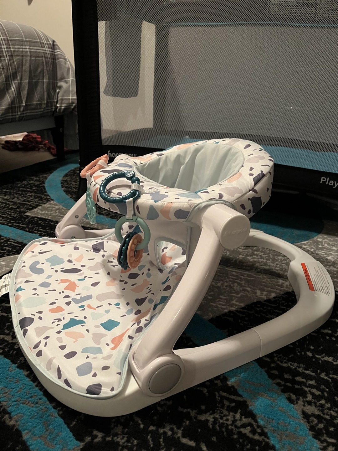 🥕Fisher Price Baby Sit-Me-Up Floor Seat, Terrazzo - photo 3