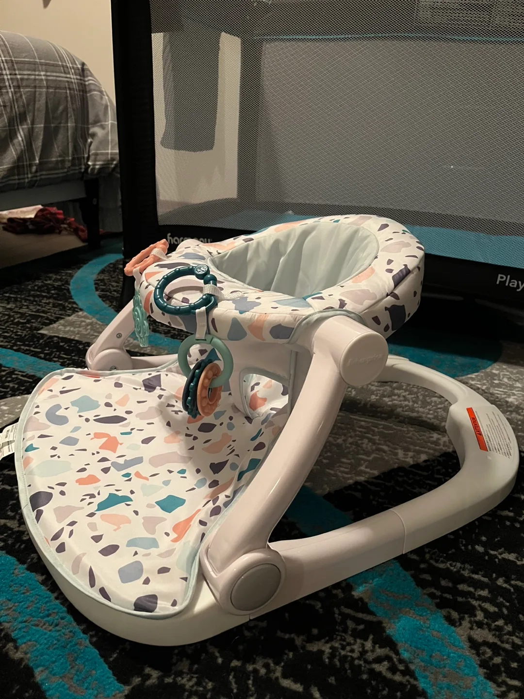 🥕Fisher Price Baby Sit-Me-Up Floor Seat, Terrazzo image indicator(3)