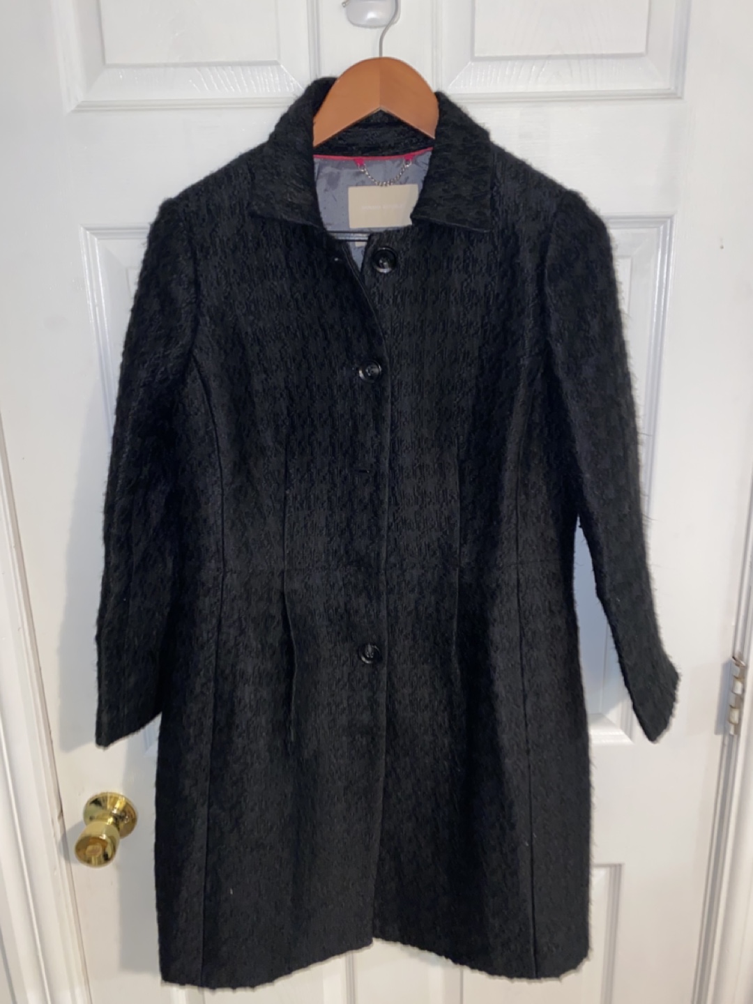 Banana Republic Black Wool Coat - Size M