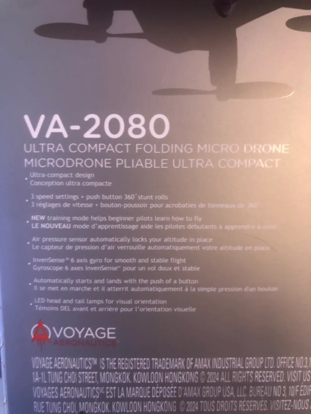 Voyage Aeronautics VA-2080 Ultra Compact Drone image indicator(2)