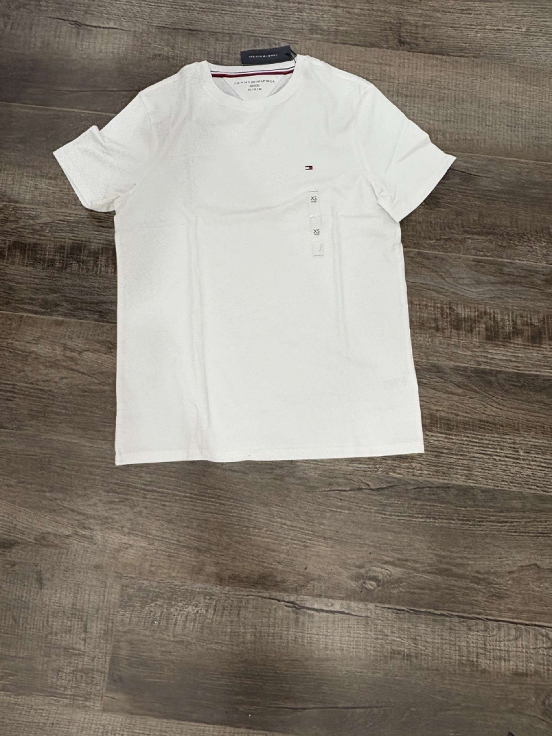 Tommy Hilfiger Men's White T-Shirt - Size XS