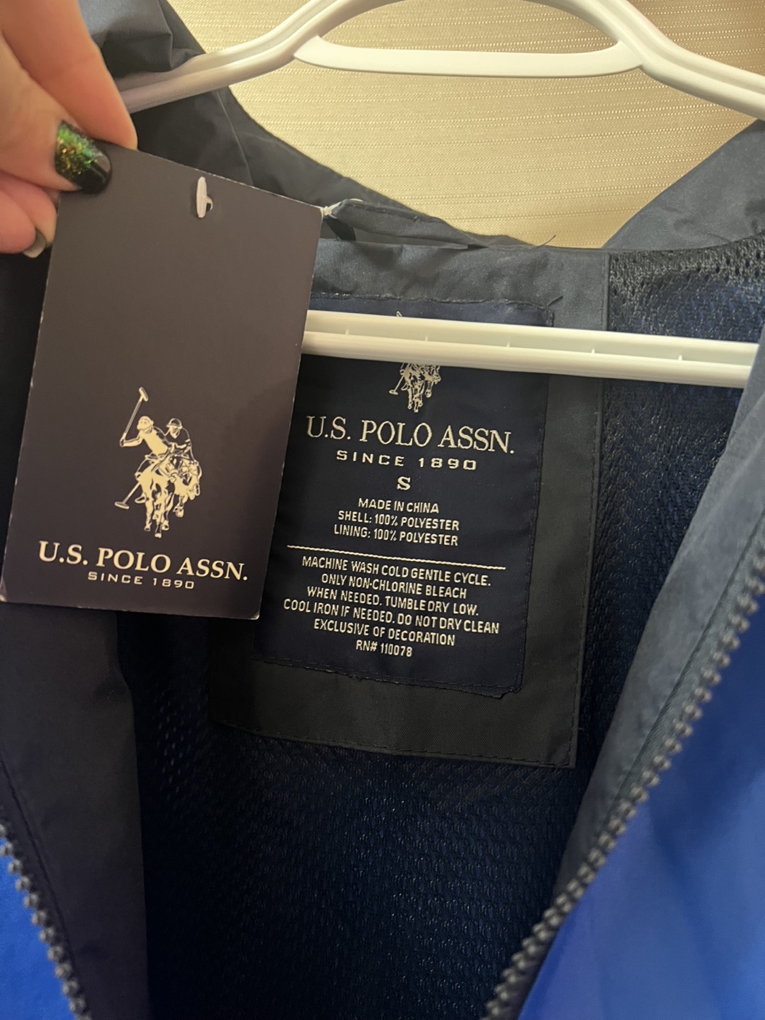 U.S. Polo Assn. Size Small Blue Jacket - photo 3