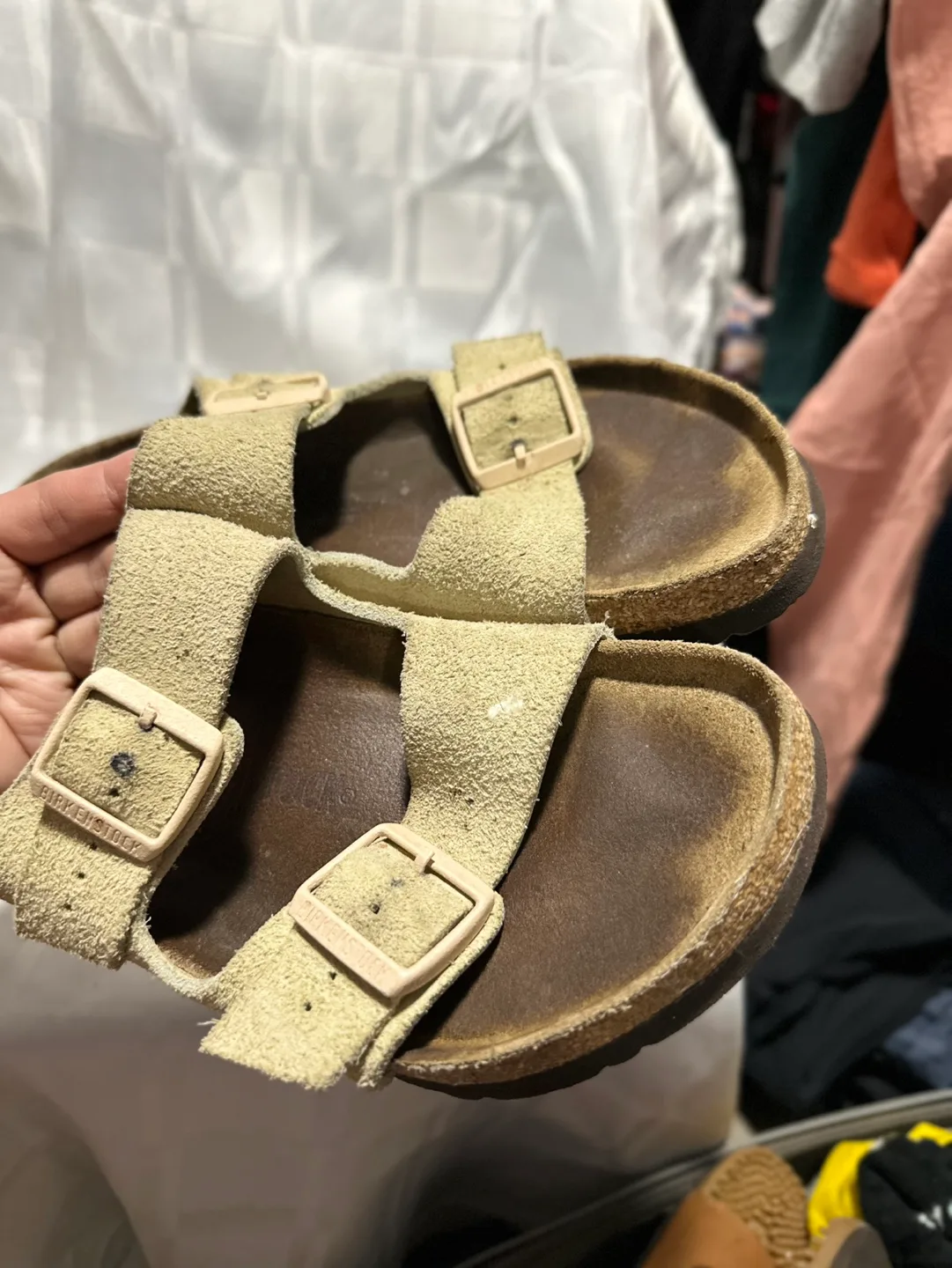 Birkenstock Arizona Suede Sandals - Green Tea - EU39 image indicator(4)