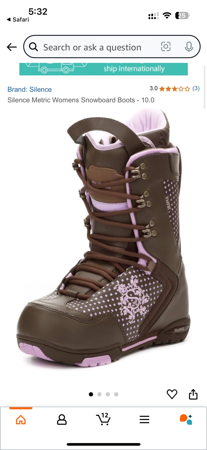 Silence Metric Women's Snowboard Boots - Size 10