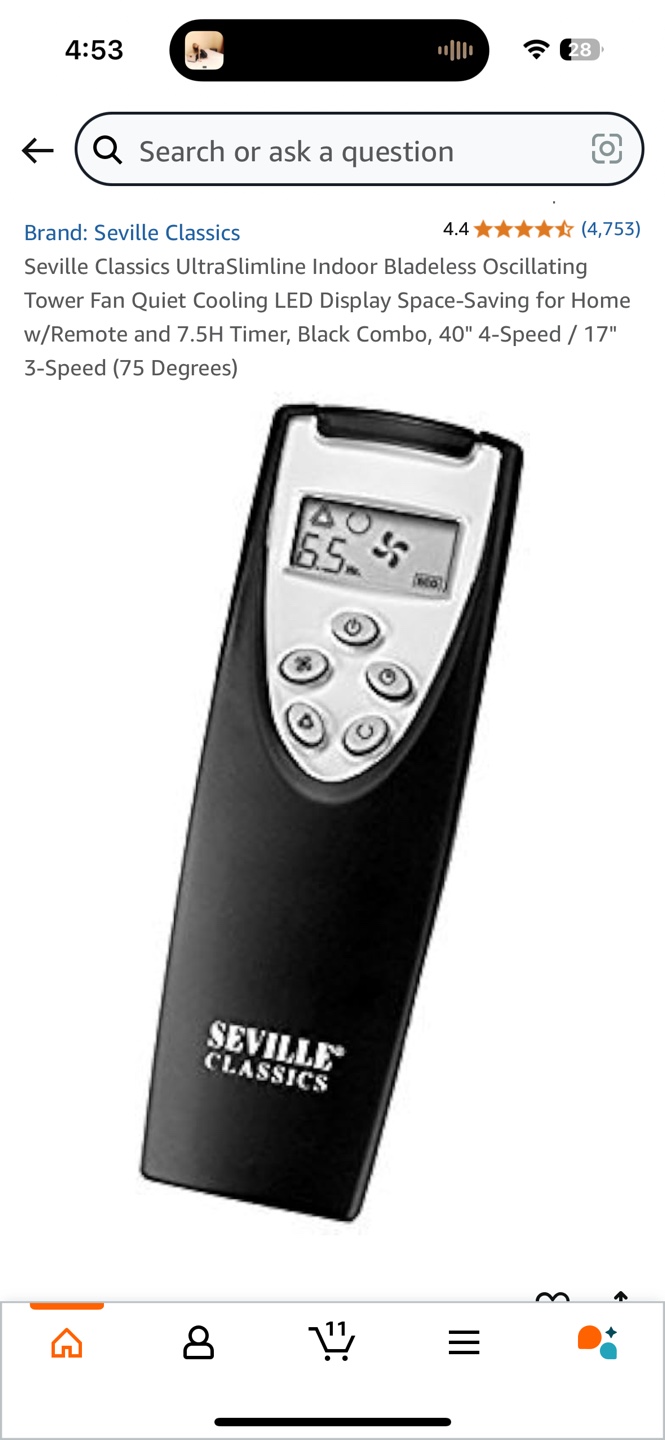 Seville Classics UltraSlimline Tower Fan Combo Pack - photo 4