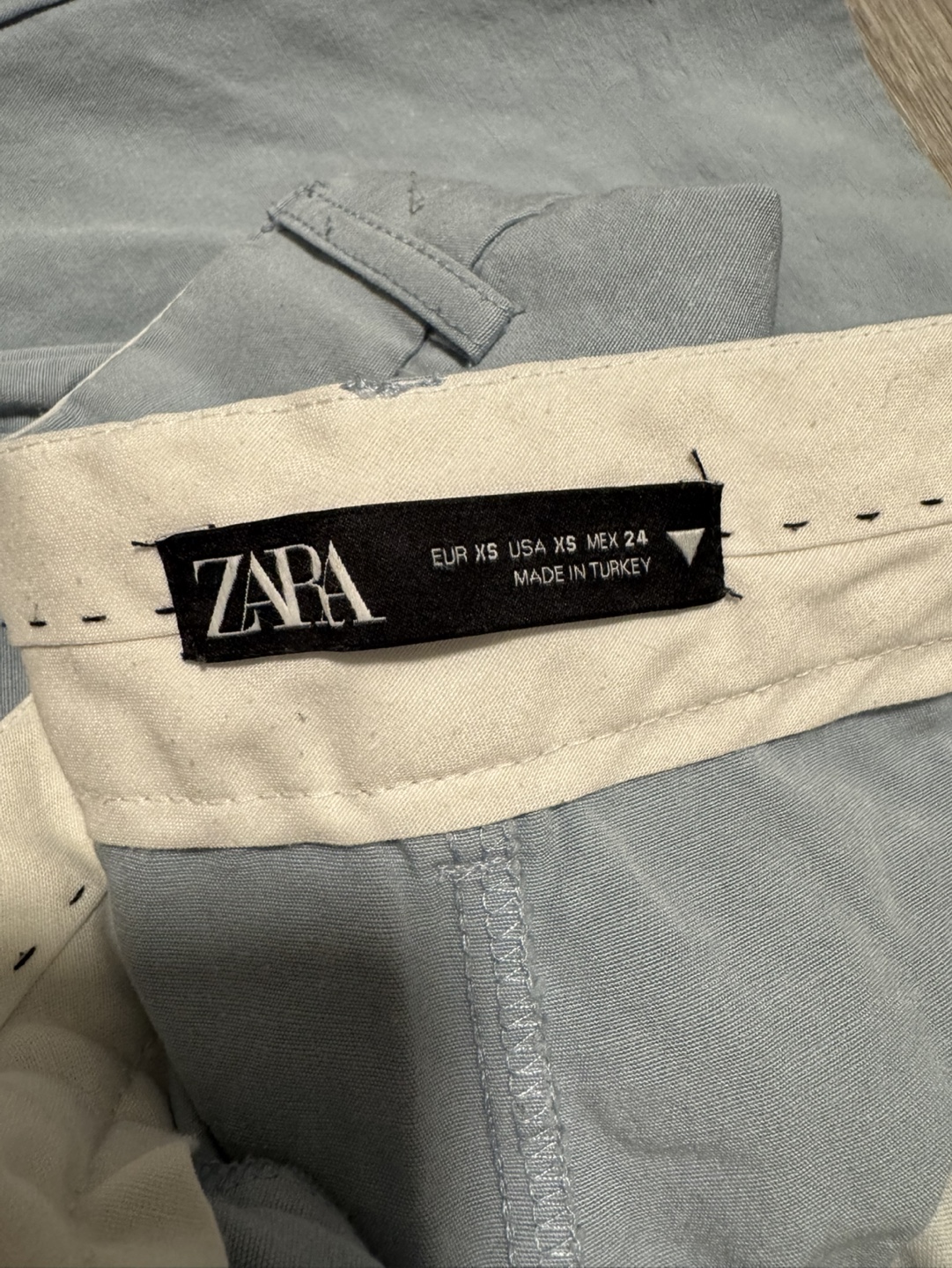 Zara Light Blue Pants - Size XS - photo 2