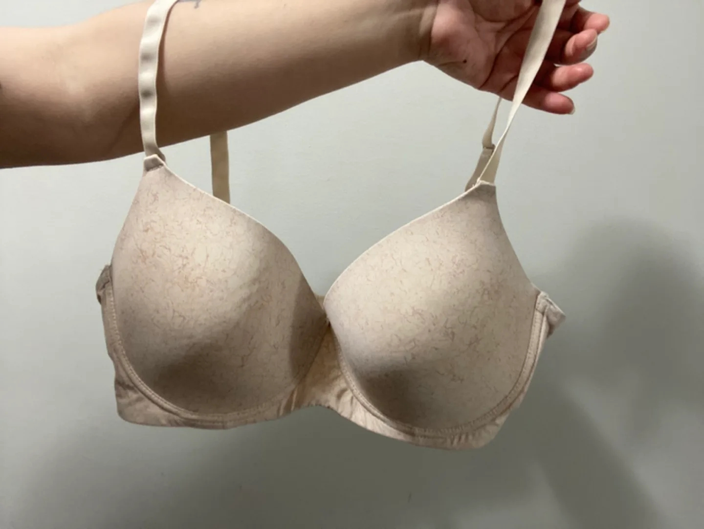 Beige T-Shirt Bra