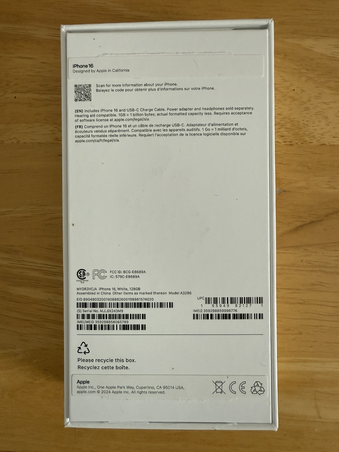iPhone 16 128GB White - photo 2