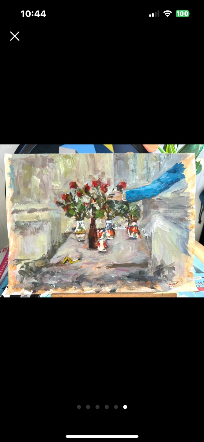 Original still life acrylic painting image indicator(6)