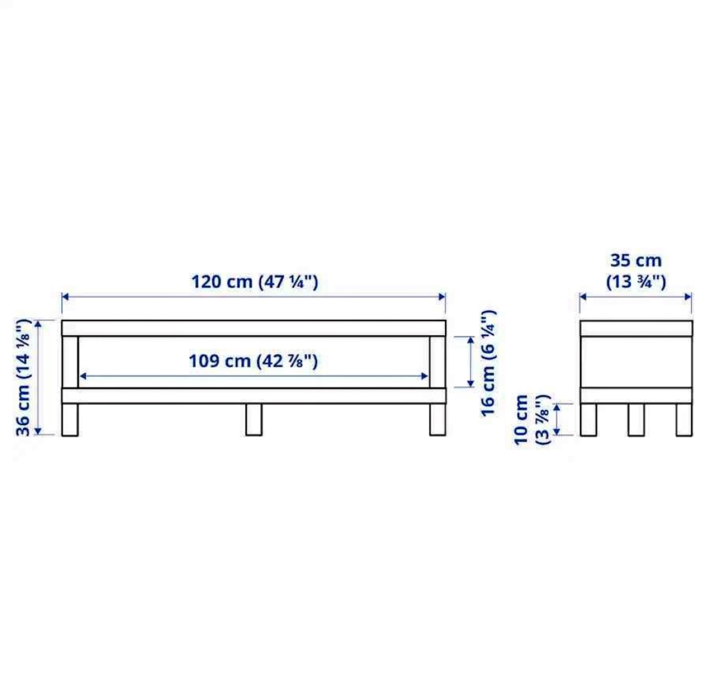 IKEA Lack TV Bench - photo 3