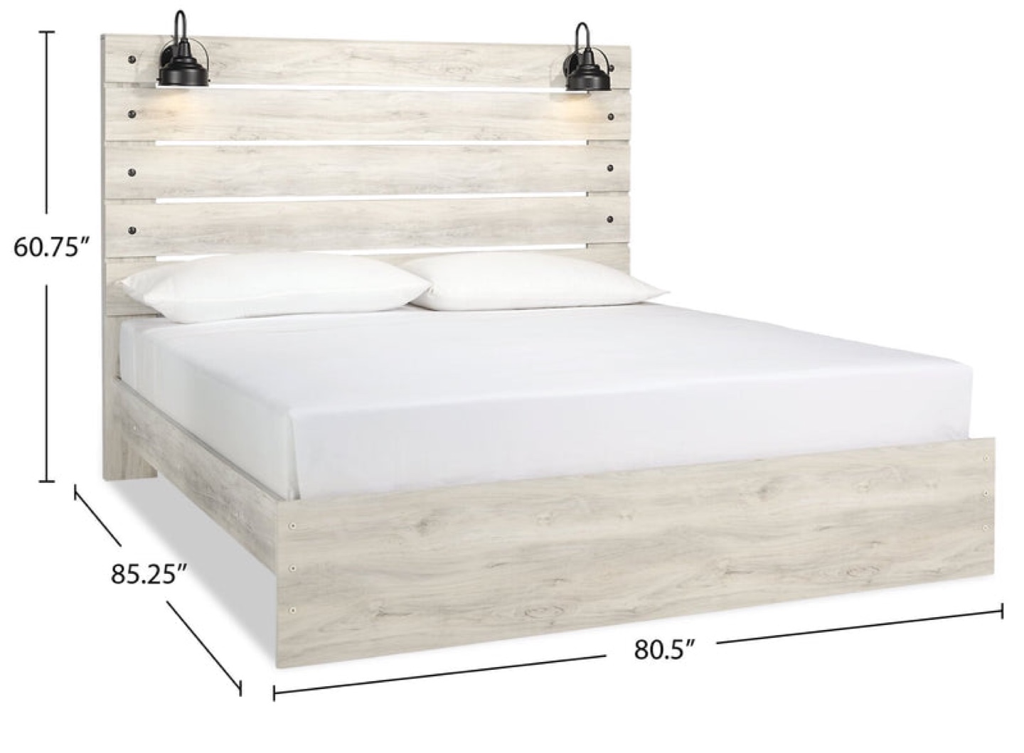 Queen Size Platform Bed with Built-in Lighting - photo 2
