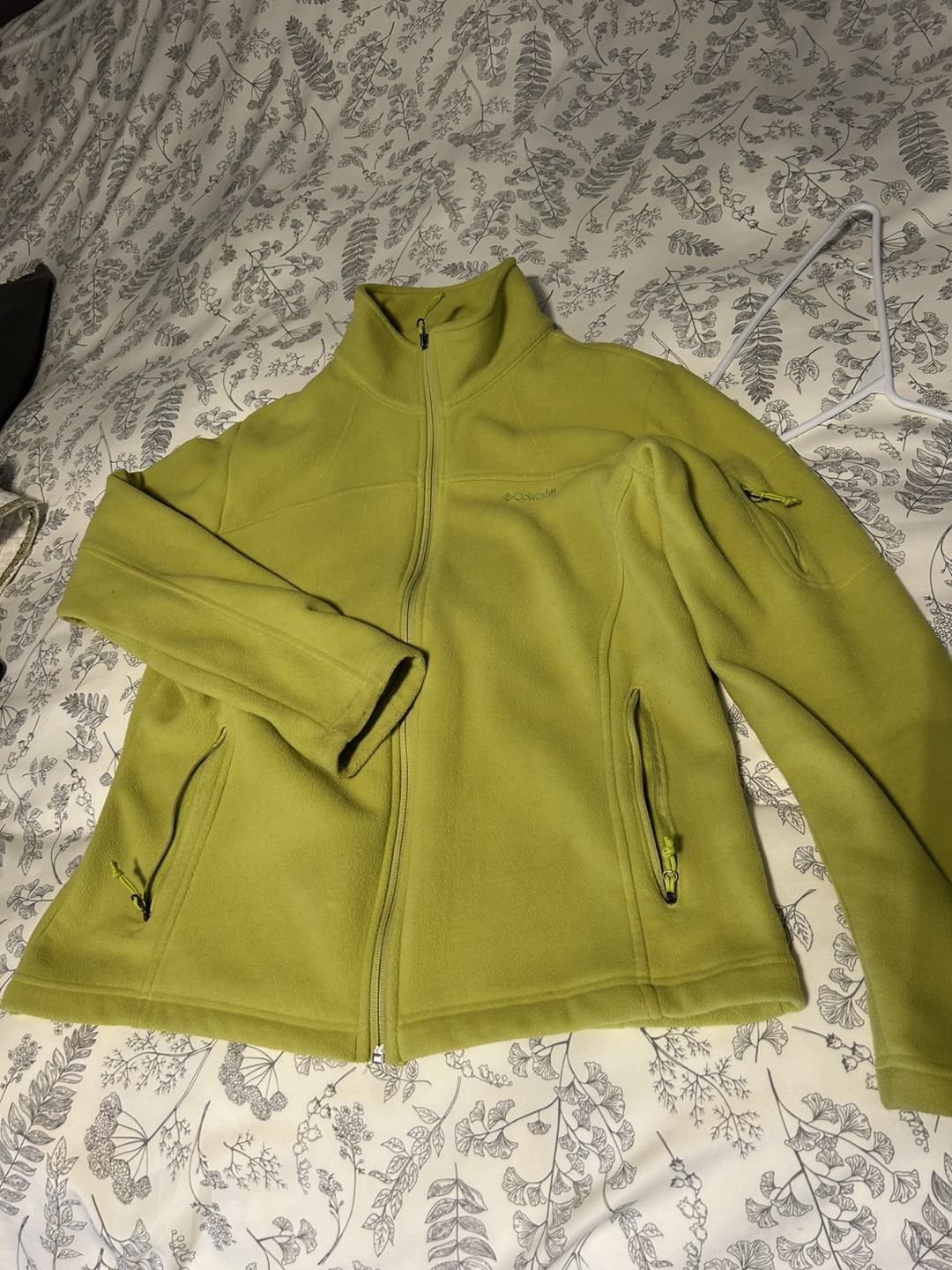 Women's Columbia Fleece Jacket - Lime Green