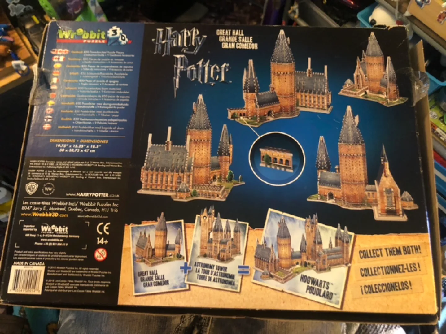 Wrebbit 3D Harry Potter Hogwarts Great Hall Puzzle - 850 Pieces image indicator(2)
