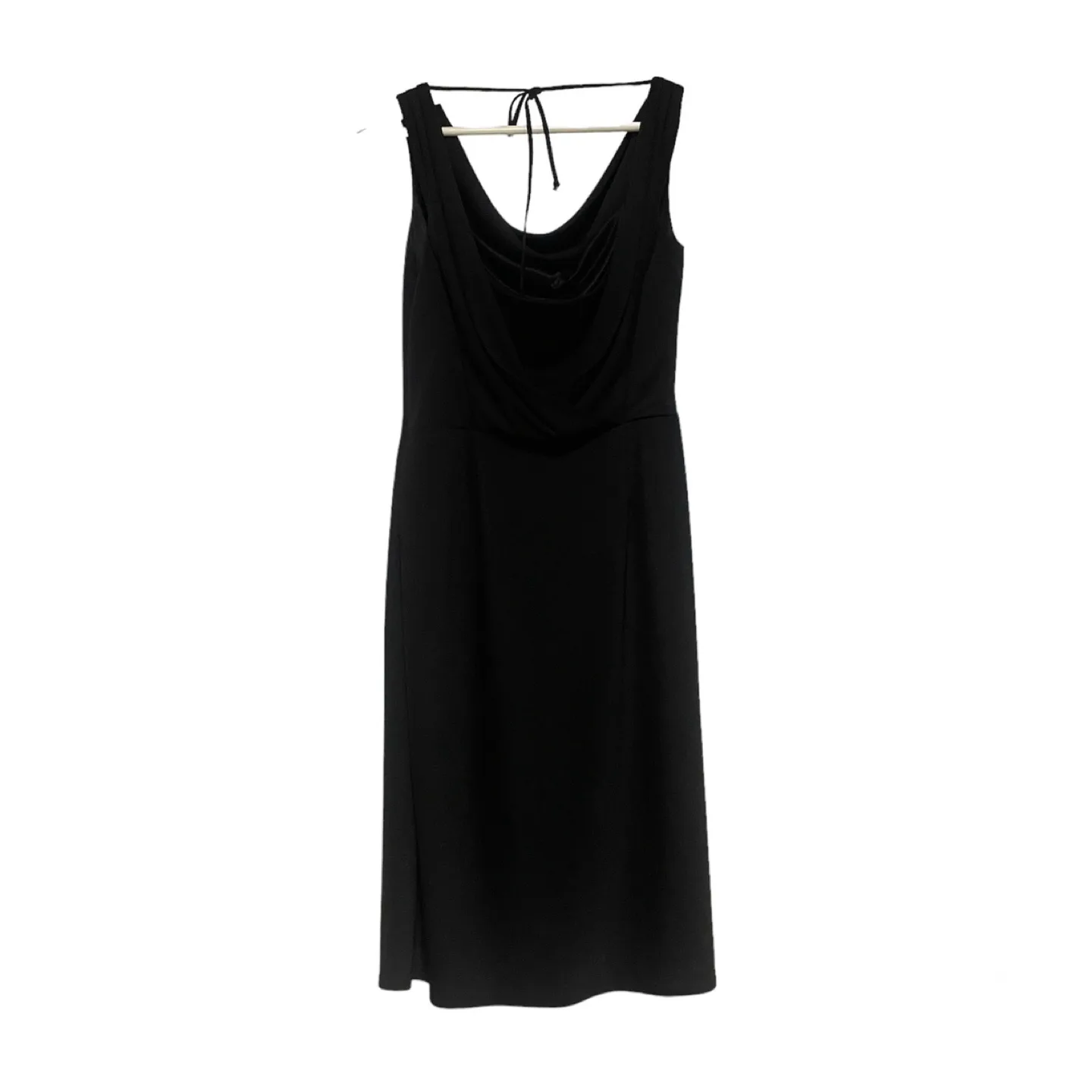 David Meister Black Cowl-neck Dress Size 2 image indicator(2)