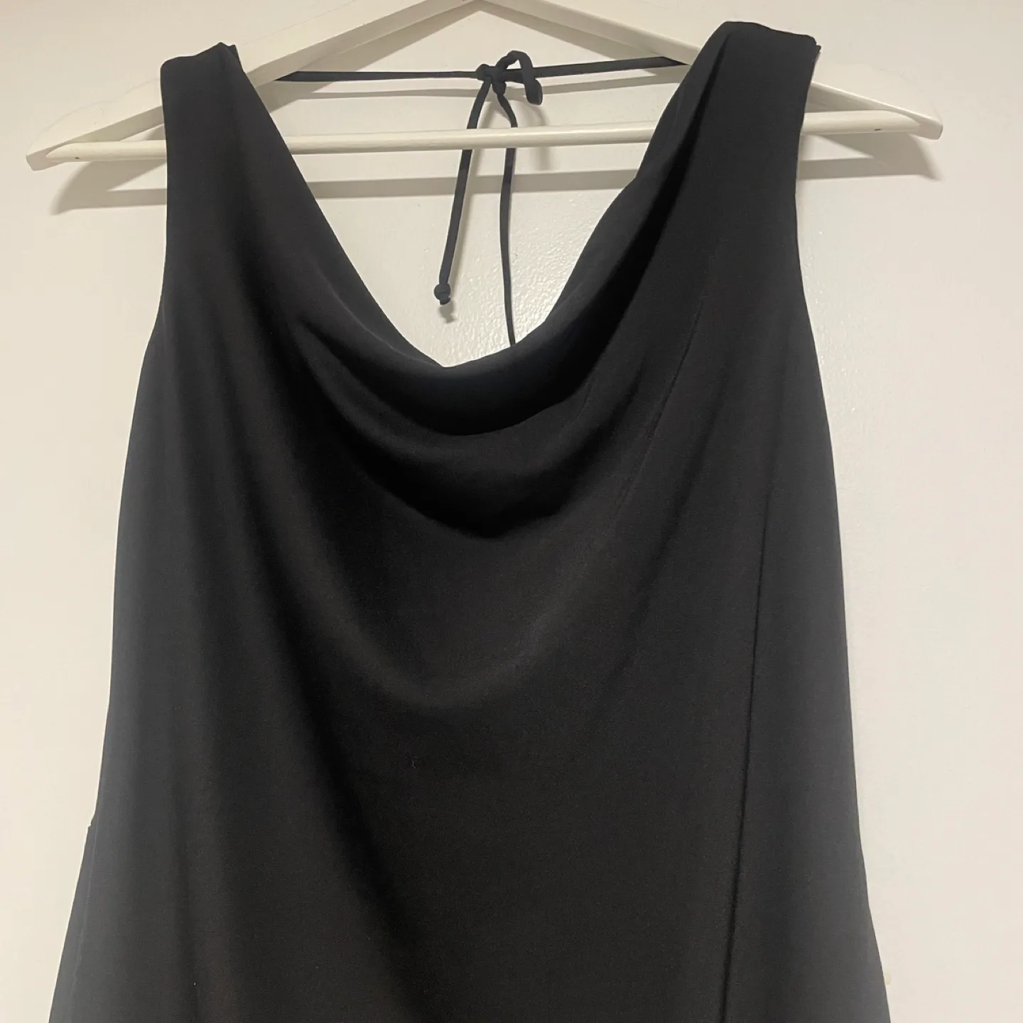 David Meister Black Cowl-neck Dress Size 2 image indicator(3)