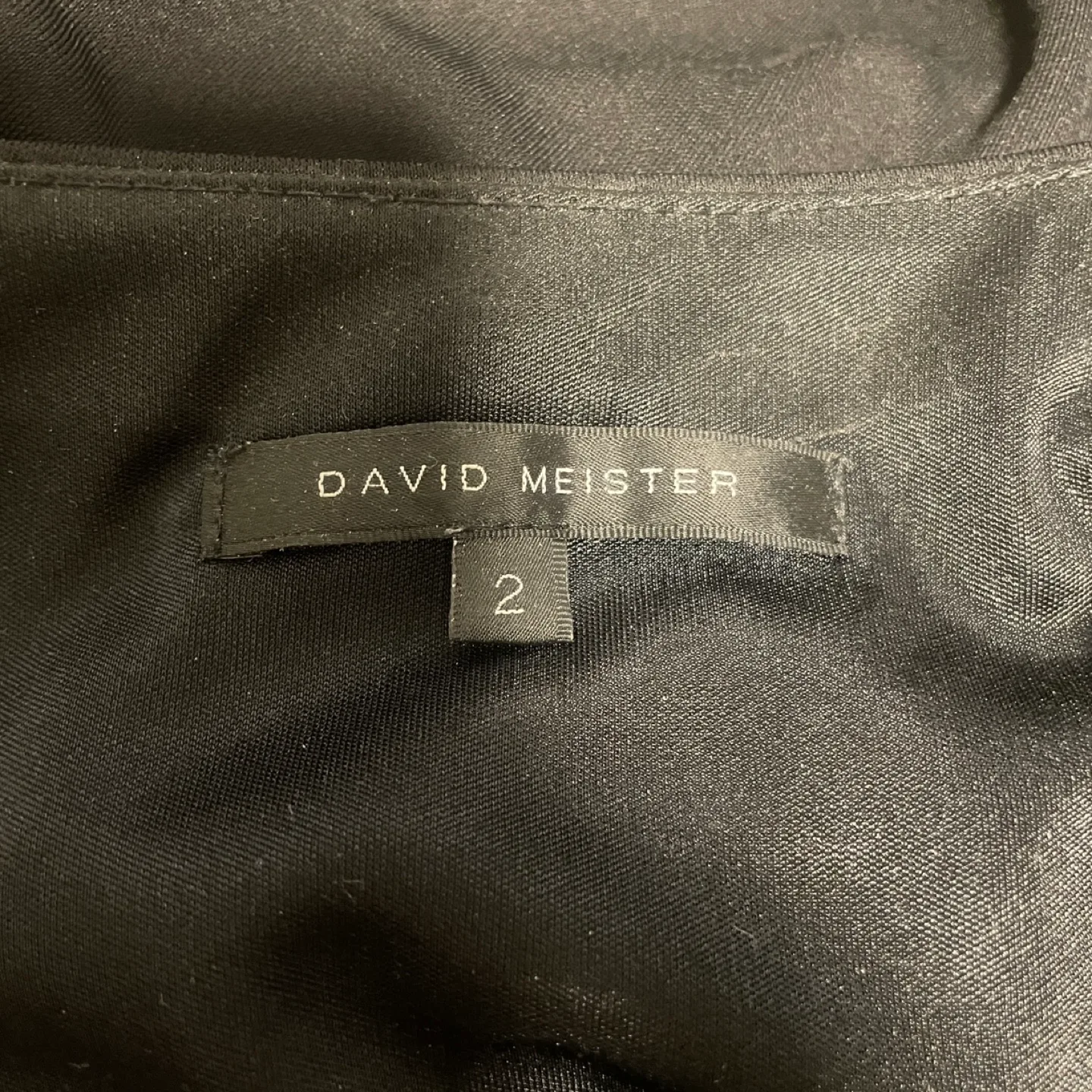 David Meister Black Cowl-neck Dress Size 2 image indicator(5)