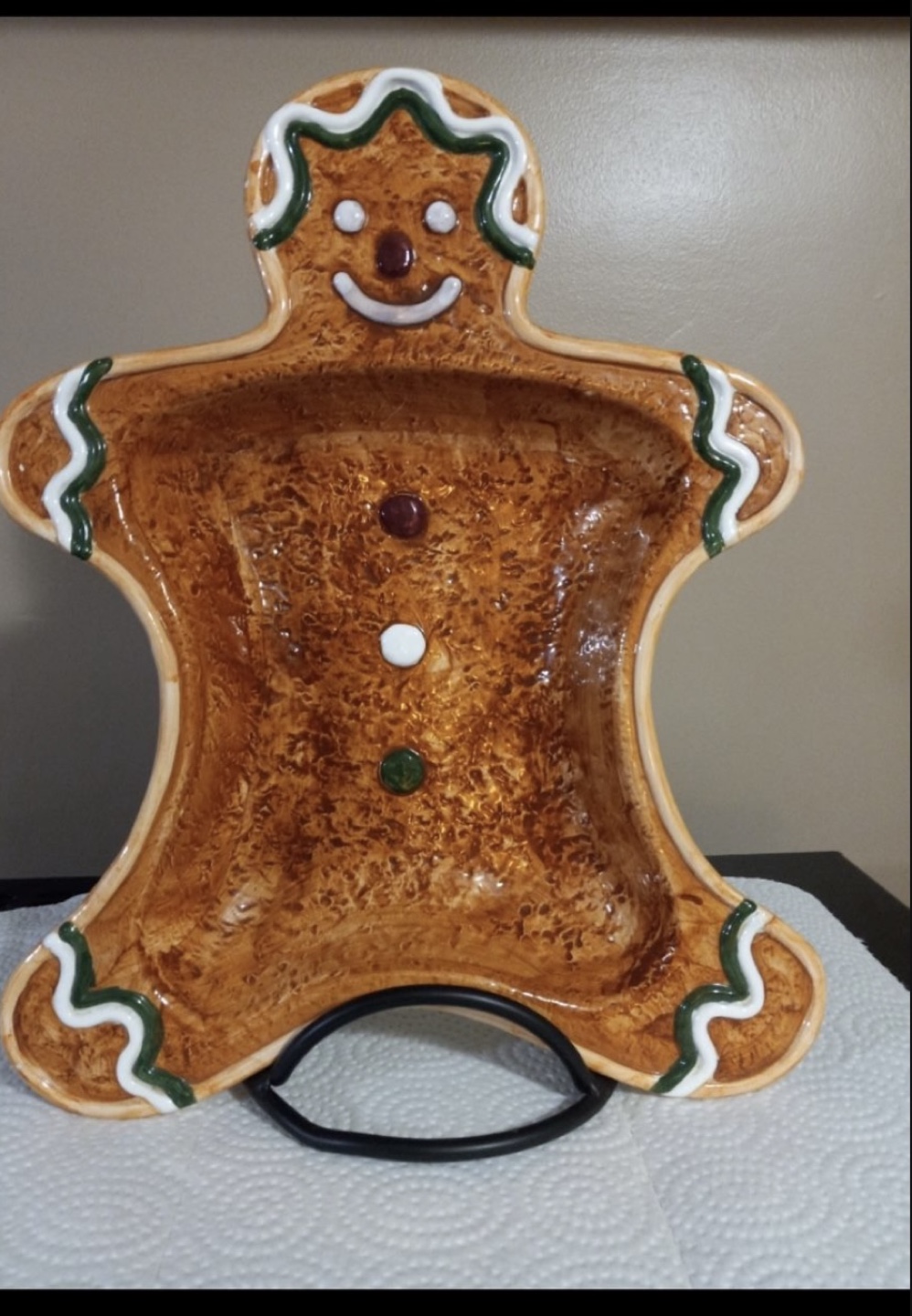 Big Gingerbread Man Serving plate.
