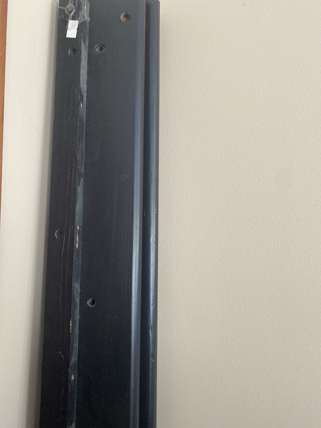 Black Wooden Bed Frame Side Rail