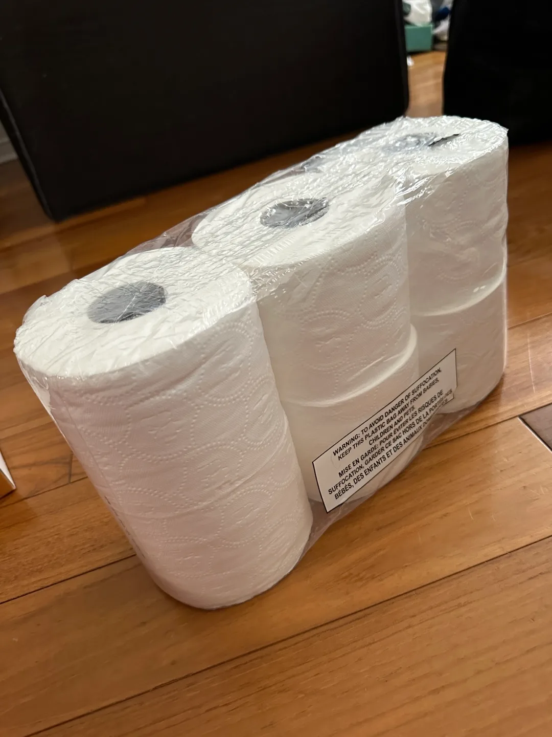 6 (2 ply )Rolls of White Toilet Paper thumbnail