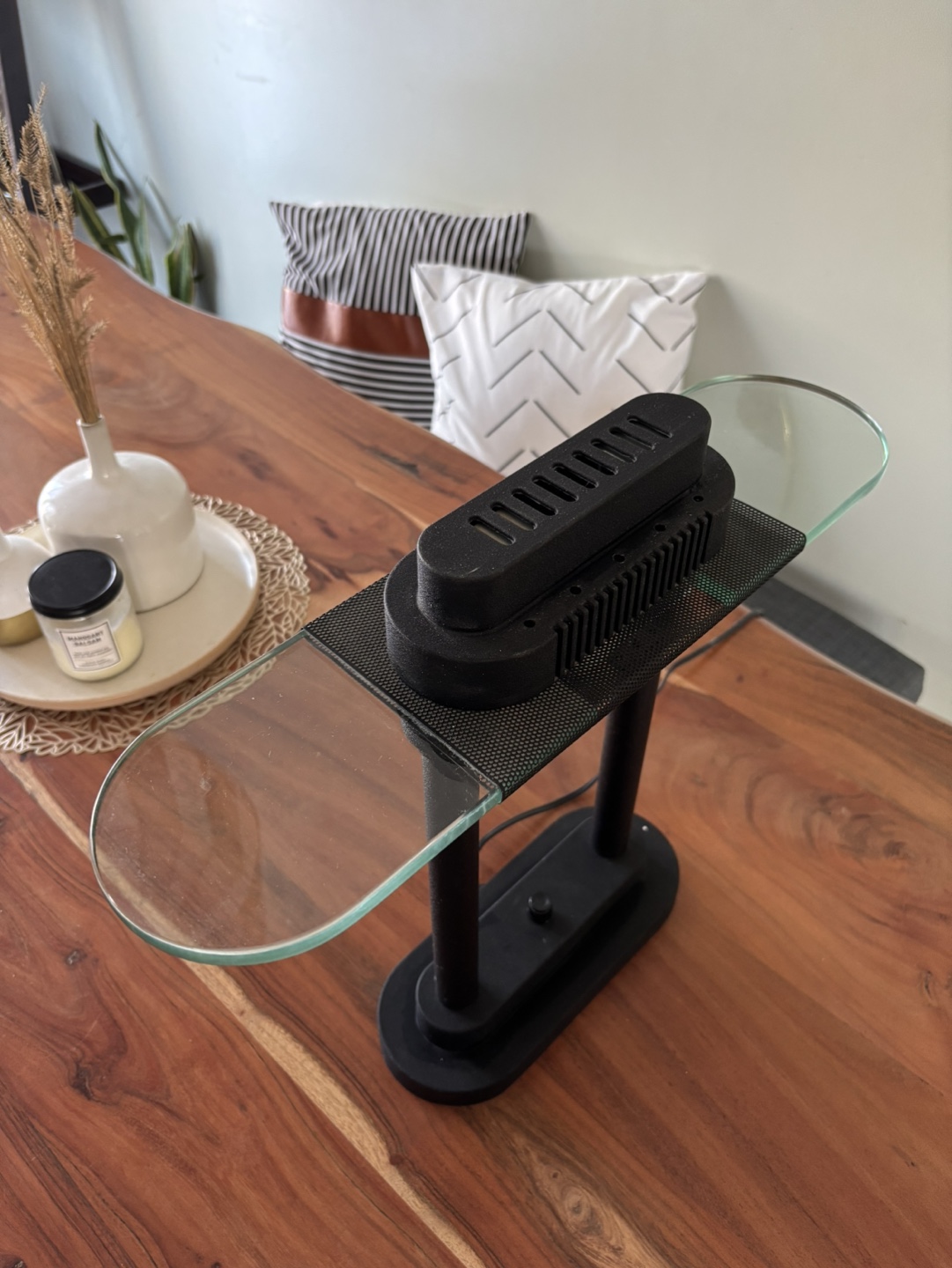 Vintage Desk Lamp with Glass Top - photo 3