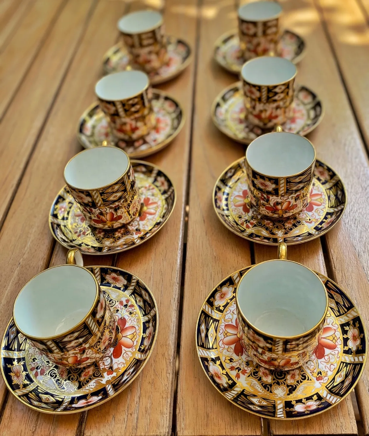 EARLY1900’s Royal Crown Derby Imari 2451 demitasse cups/saucers thumbnail