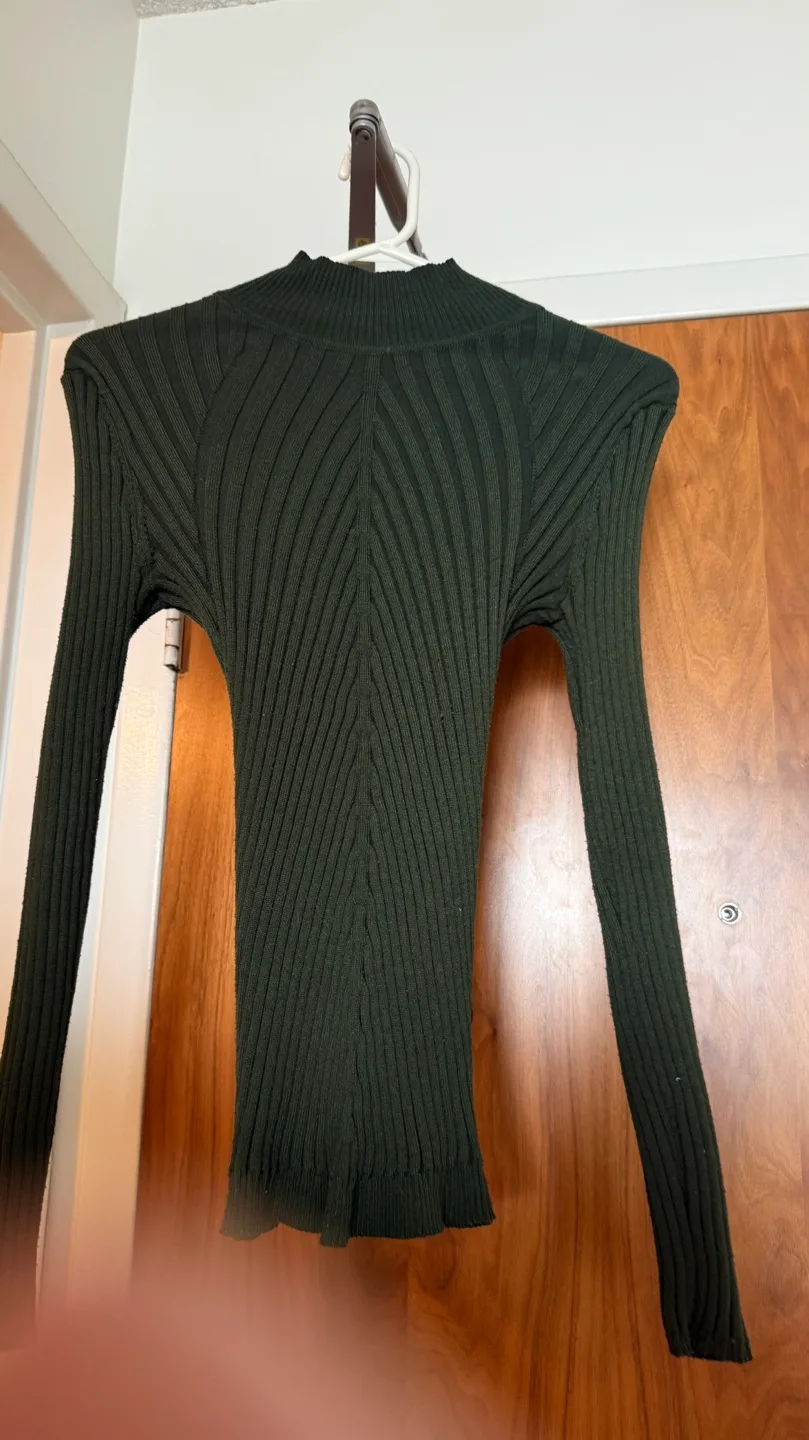 Studio F Ribbed Mock Neck Sweater thumbnail
