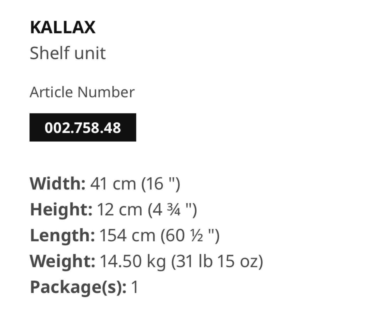 Ikea Kallax Shelf - photo 2