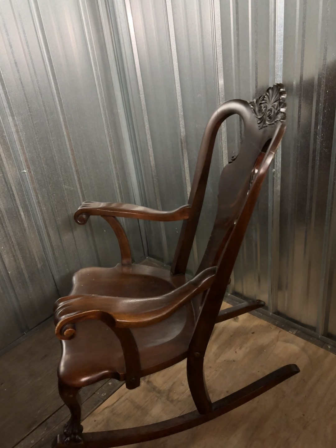 Antique Wooden Rocking Chair - photo 2