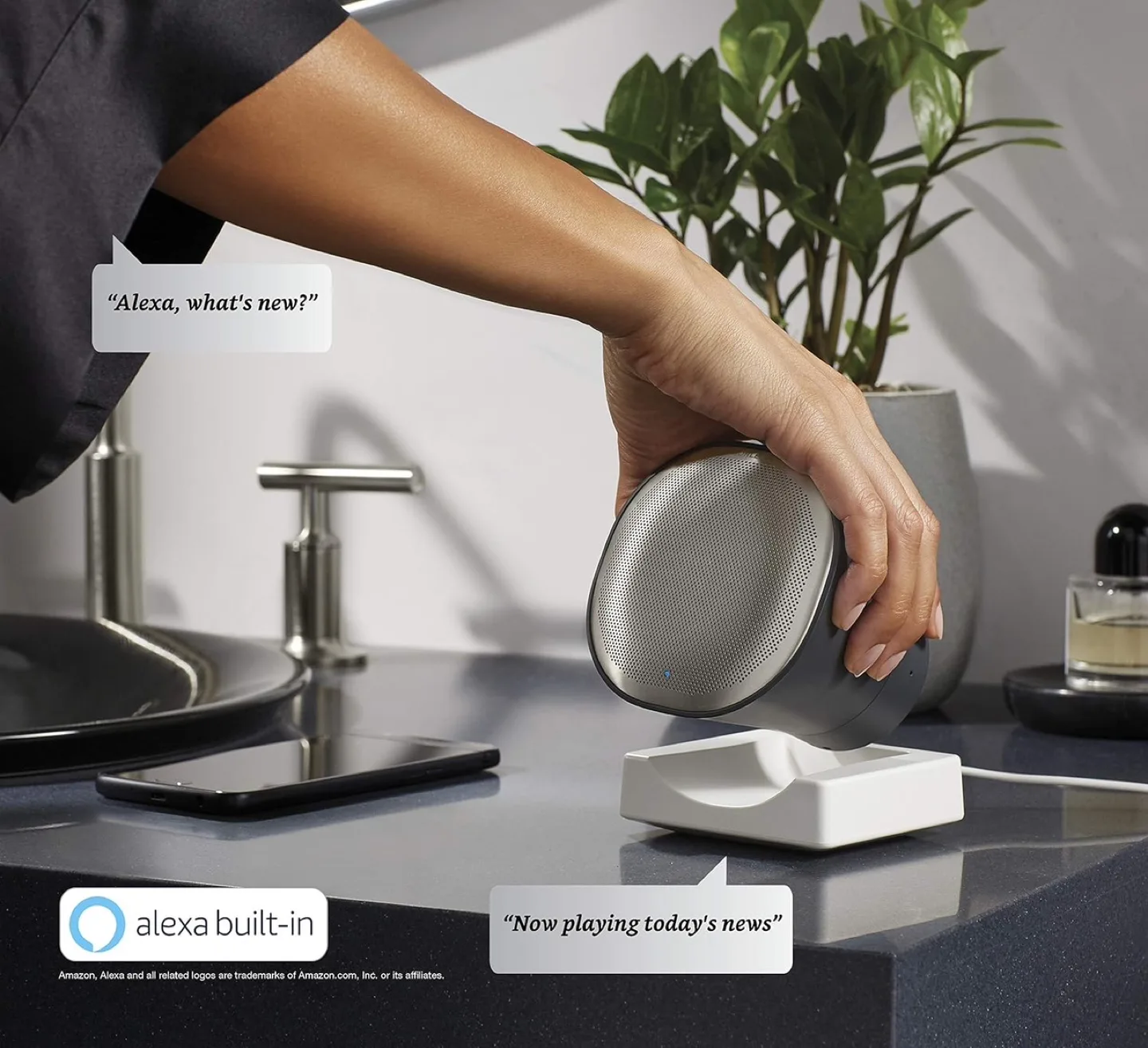 Kohler Moxie Showerhead with  Wireless Speaker and Alexa image indicator(6)