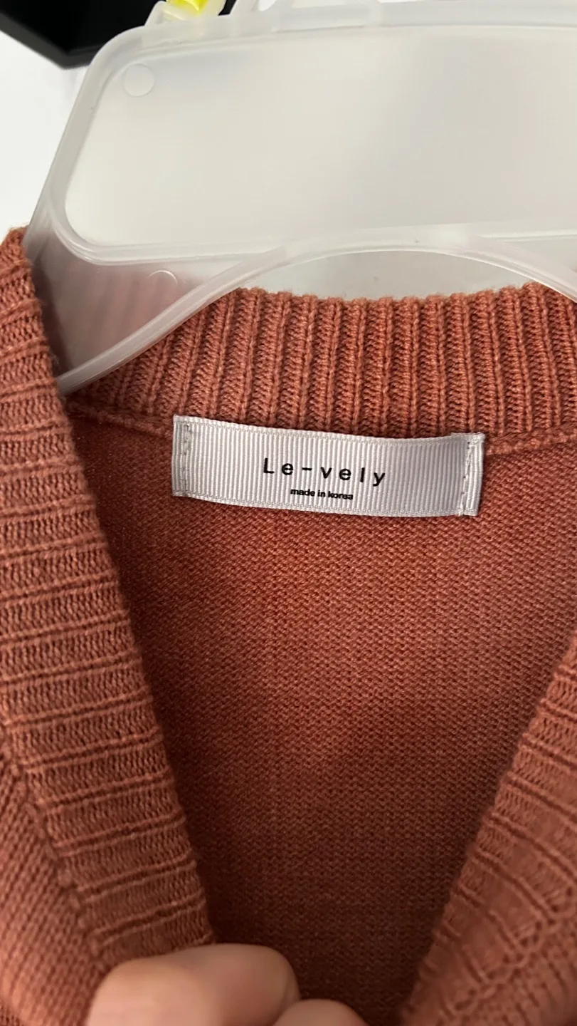 Le-vely Colour Block Knit Sweater Dress XS image indicator(3)